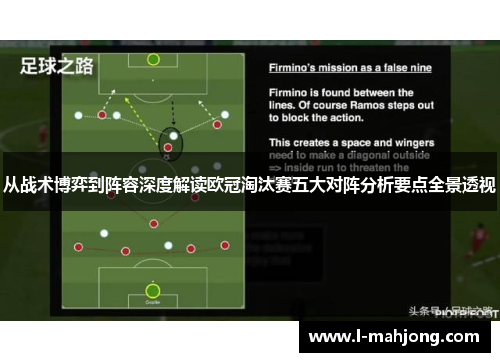 从战术博弈到阵容深度解读欧冠淘汰赛五大对阵分析要点全景透视